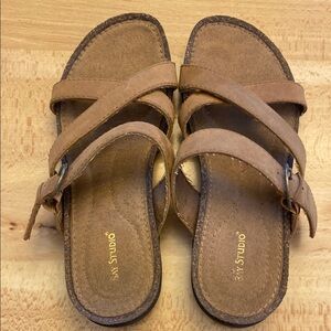 Women's Light Brown suede  Sandals, size 7
